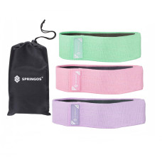 Резинка для фитнеса Springos Hip Band 3 шт FA0116